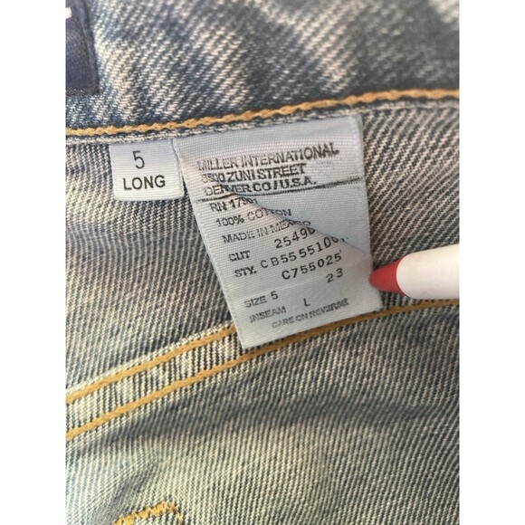 Cruel Girl Jeans Womens 5 Long 27x34 Blue Denim Pants Slim Fit Cowgirl Vintage - Picture 7 of 7